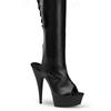 Pleaser - DELIGHT3017 Bottes cuissardes à plateforme - Noir Product image